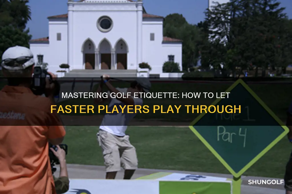 how to let someone play through golf