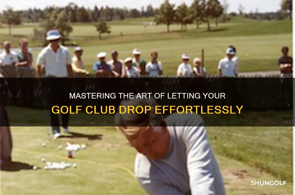 how to let the golf club drop
