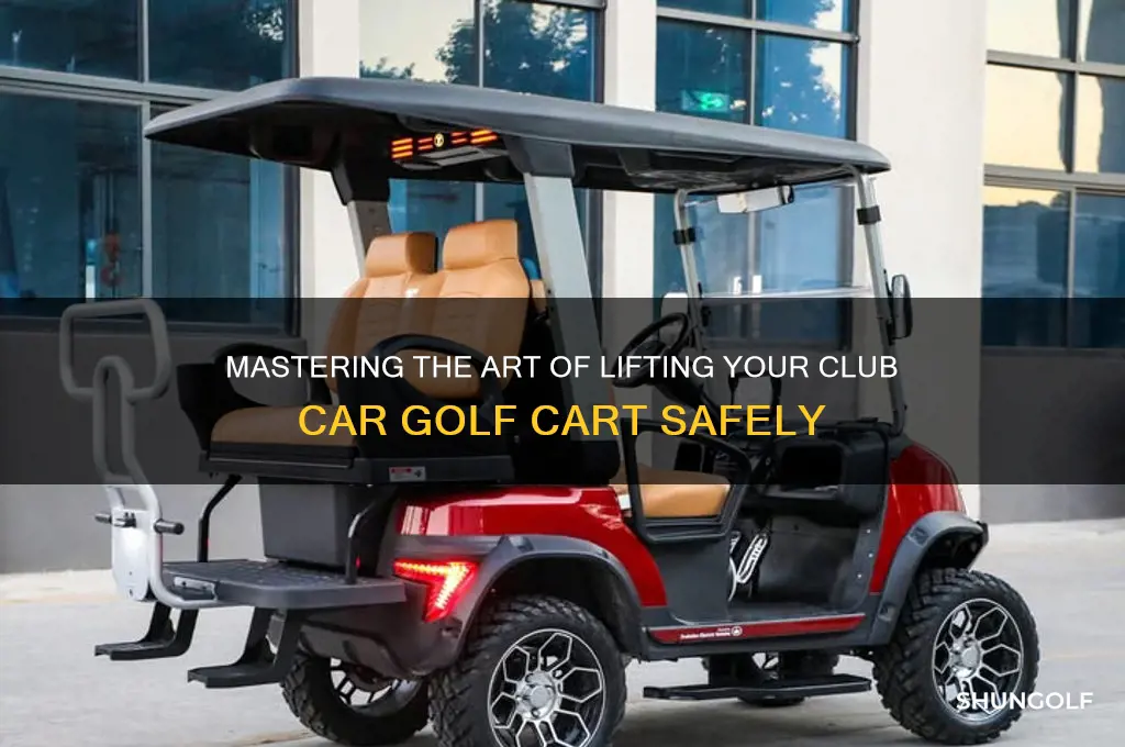 how to lift a club car golf cart