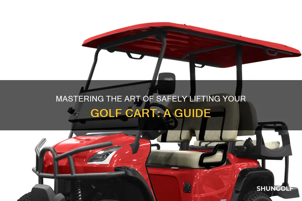 how to lift a golf cart