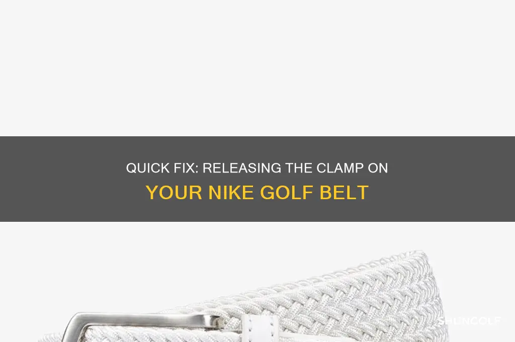 how to lift clamp on nike golf belt