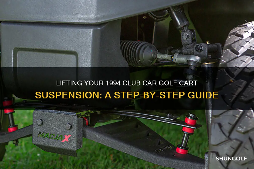 how to lift suspension on 1994 club car golf cart