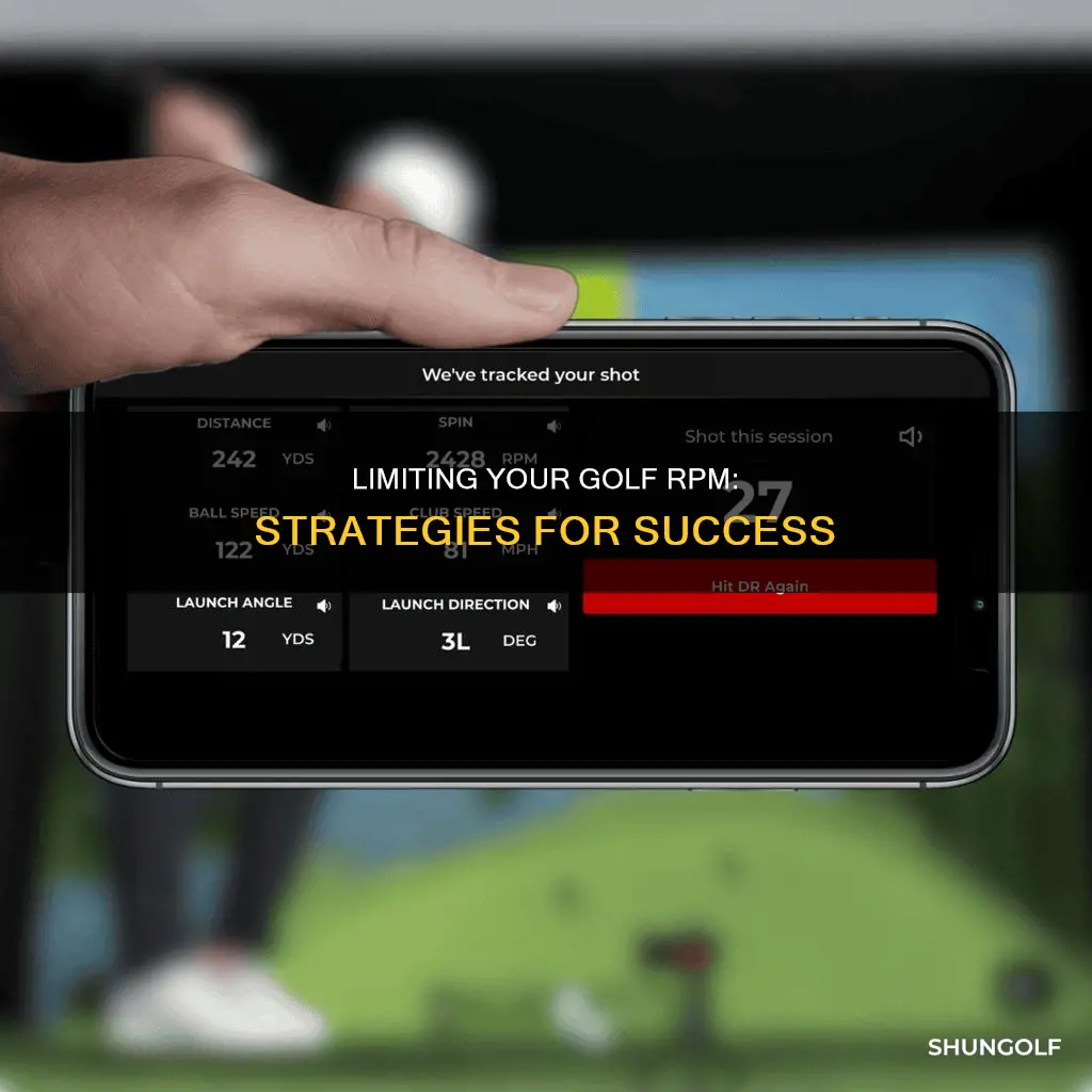 how to limit rpm in golf