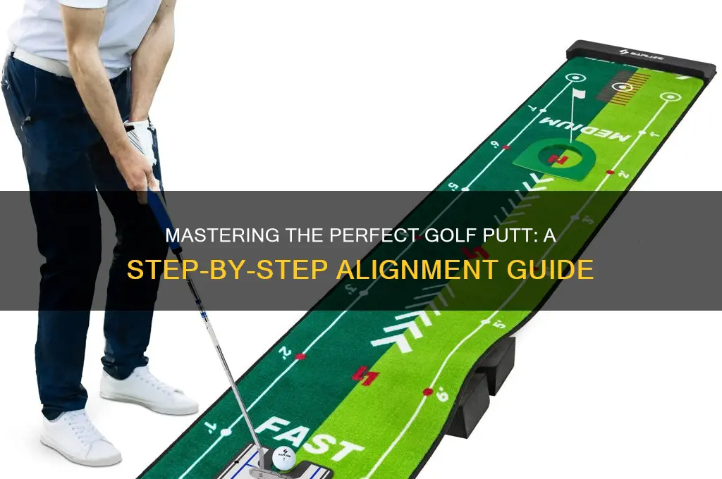 how to line up a golf put