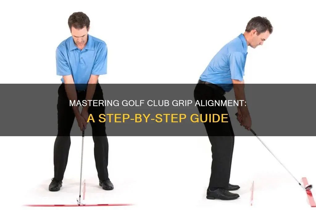 how to line up grips on golf clubs