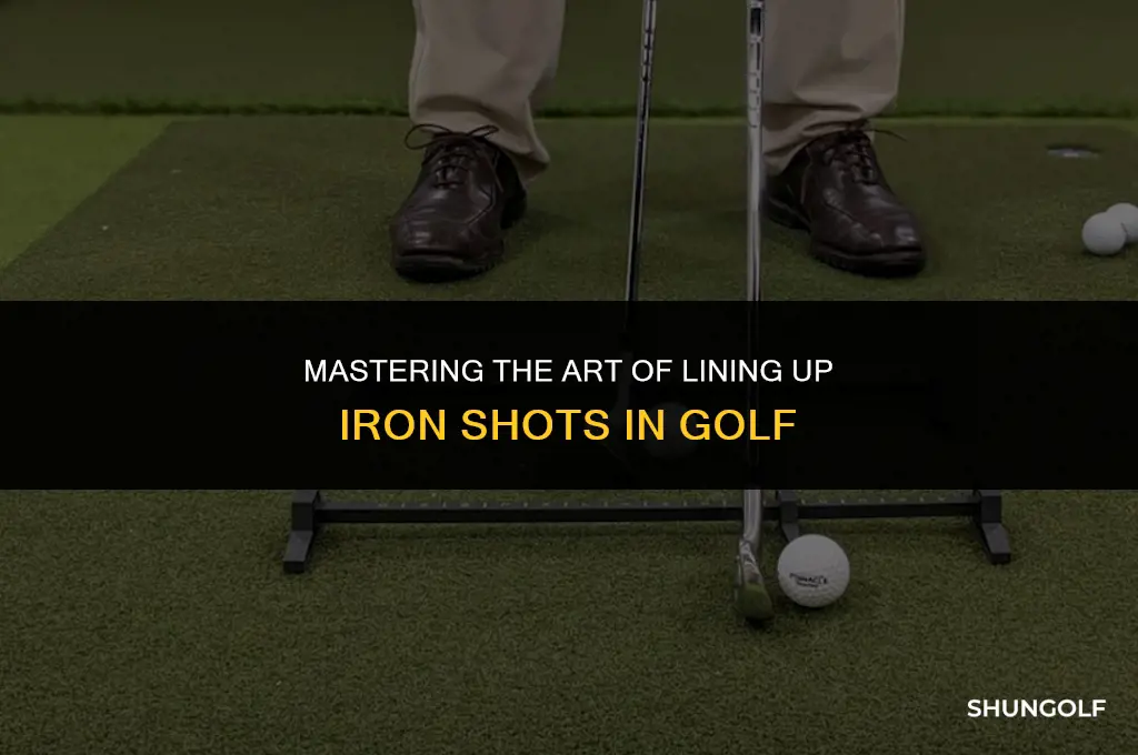 how to line up iron shots in golf