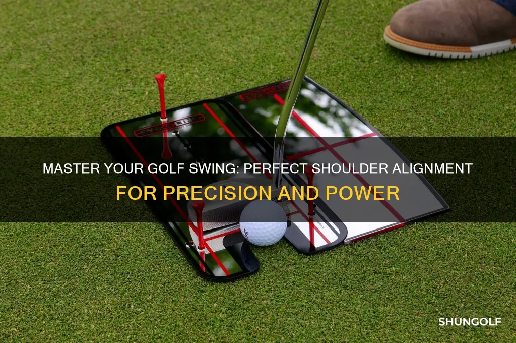 how to line up shoulders in golf