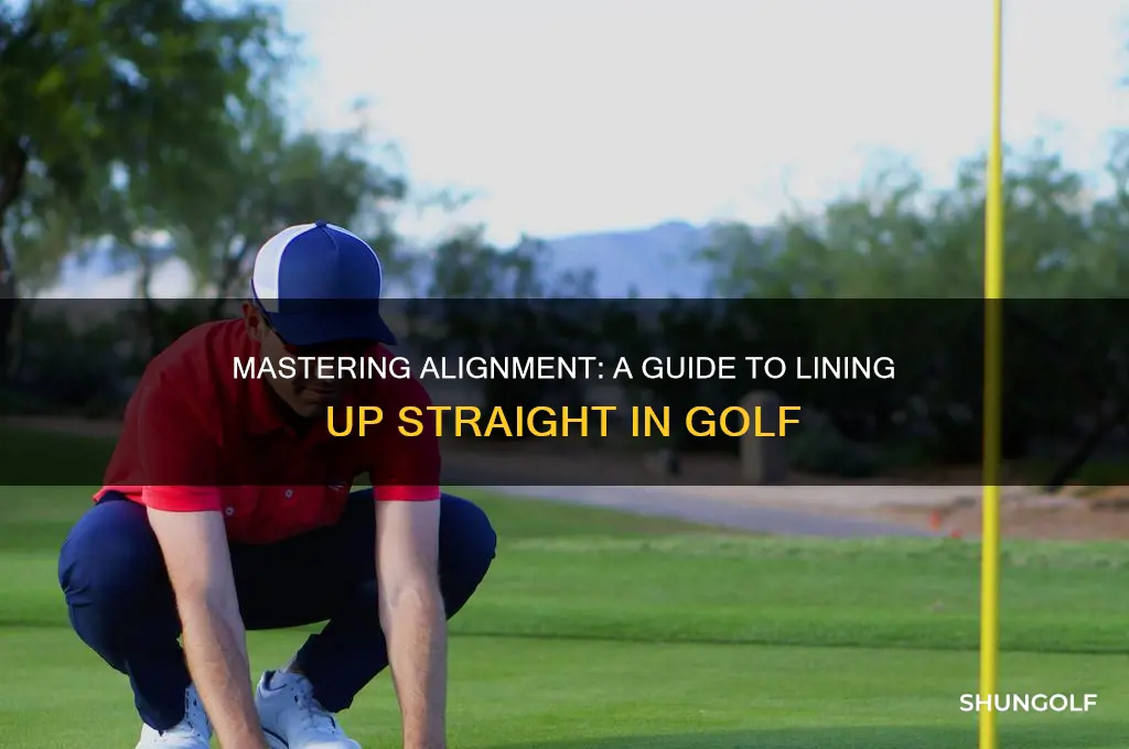 how to line up straight in golf