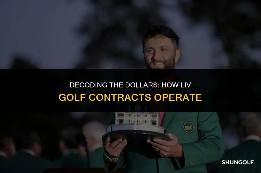 how to liv golf contracts work