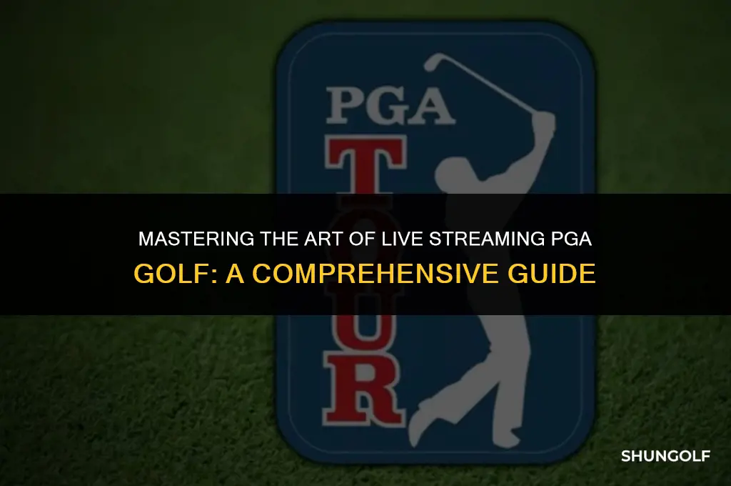 how to live stream pga golf