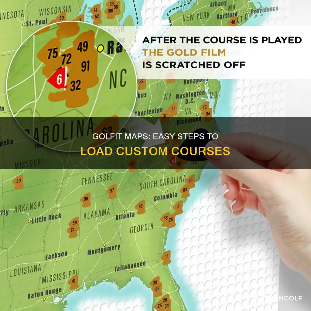 how to load golf it maps