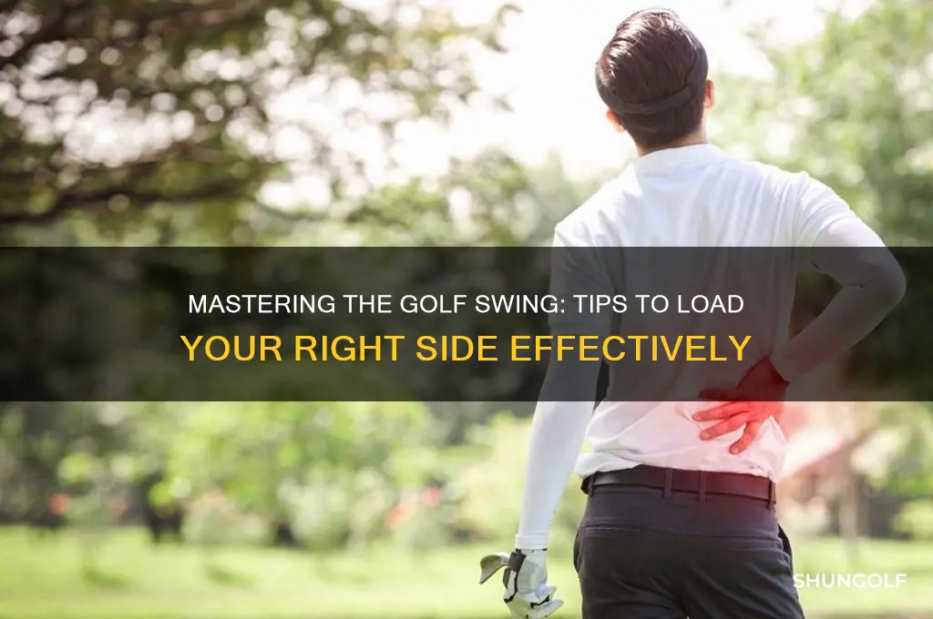how to load the right side in golf