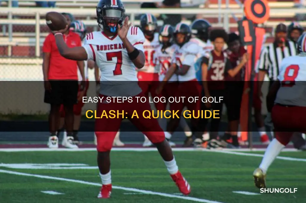 how to log out of golf clash