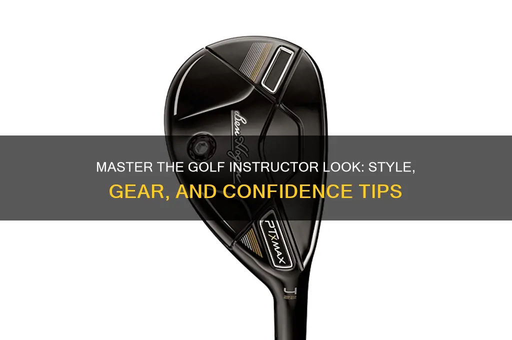 how to look like a golf instructor