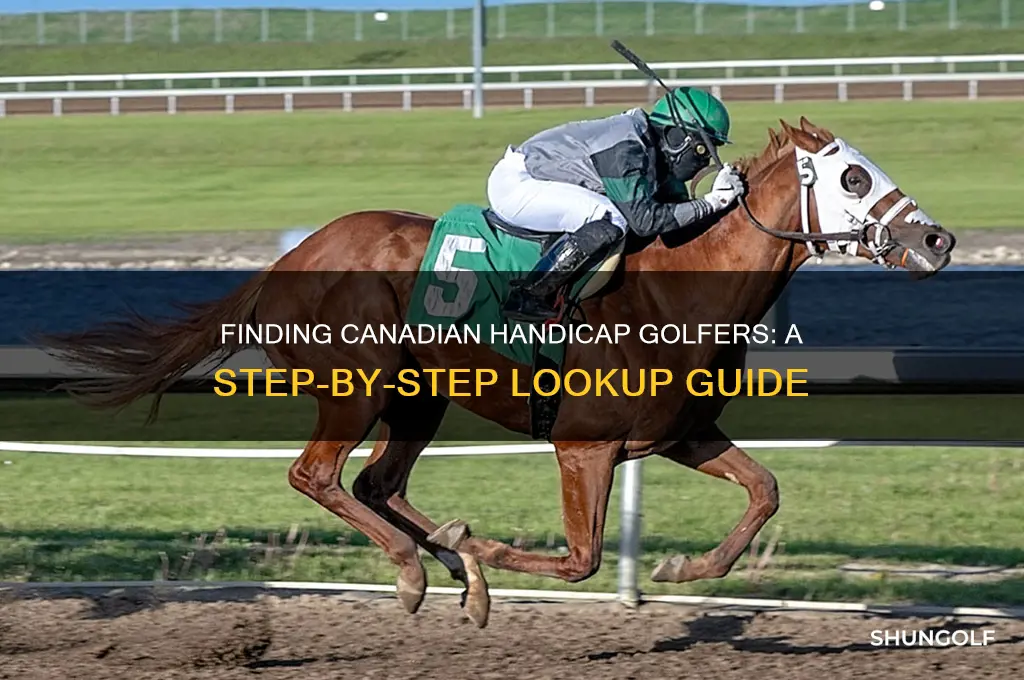 how to look up a canadian handicap golfer