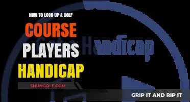 How to Easily Look Up a Golf Course Player's Handicap