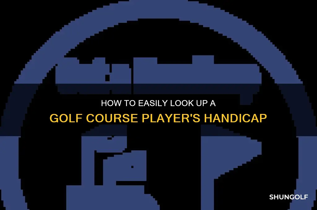 how to look up a golf course players handicap