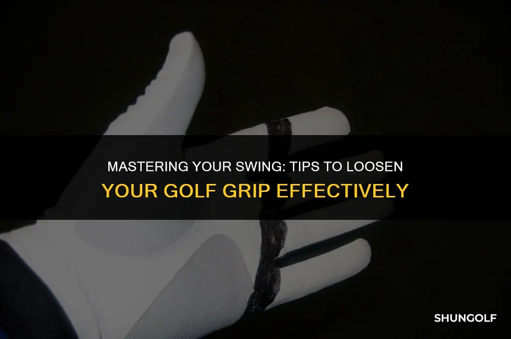how to loosen golf grip