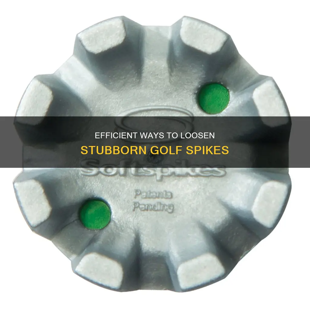 how to loosen golf spikes