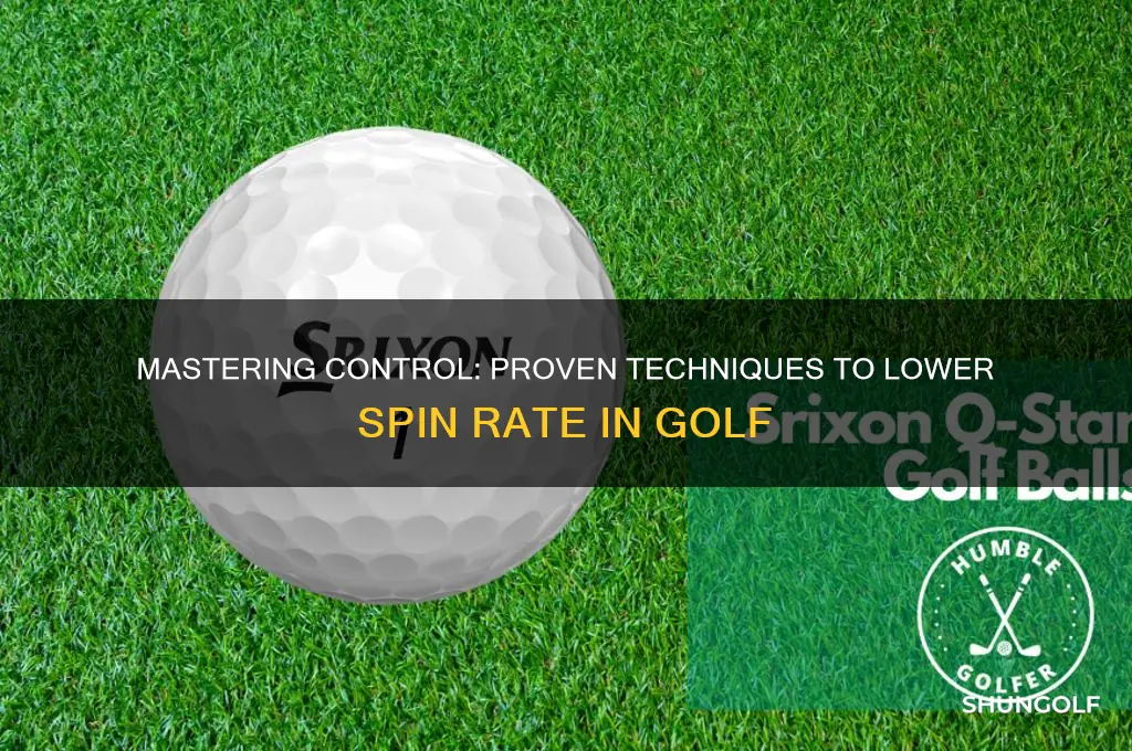 how to lower spin rate in golf