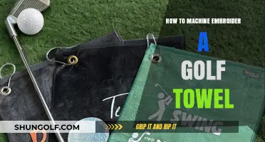 Master Machine Embroidery: Create Custom Golf Towels with Ease
