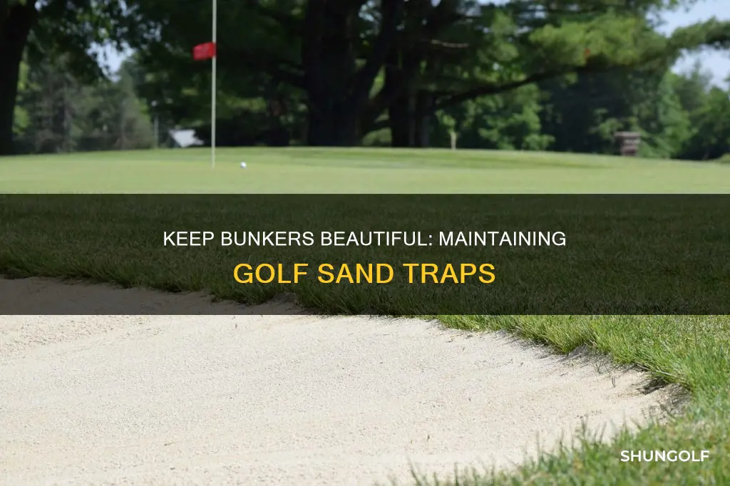 how to maintain a golf bunker
