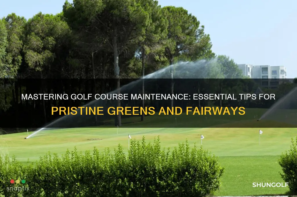 how to maintain a golf course