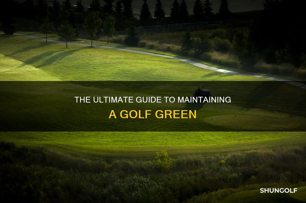 how to maintain a golf green