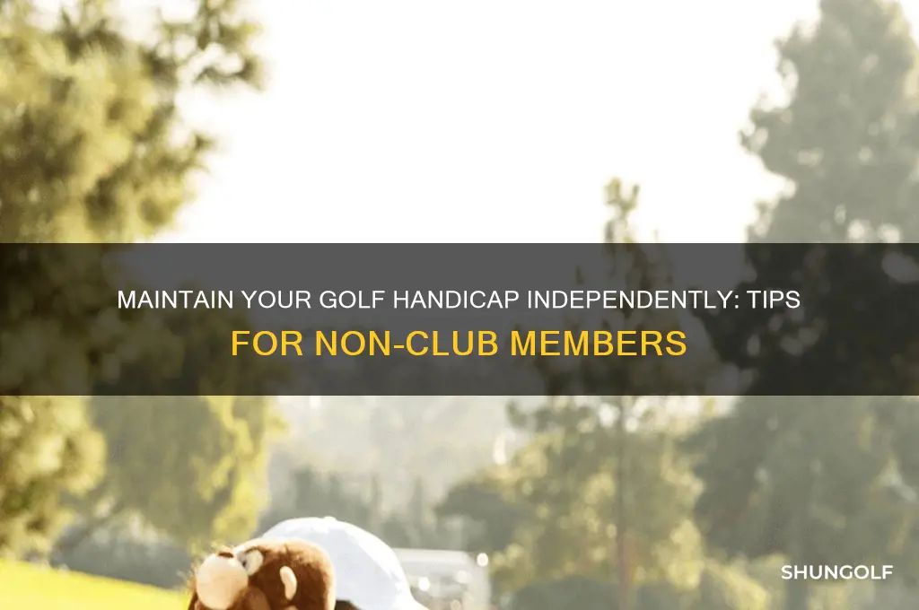 how to maintain a golf handicap without joining a club