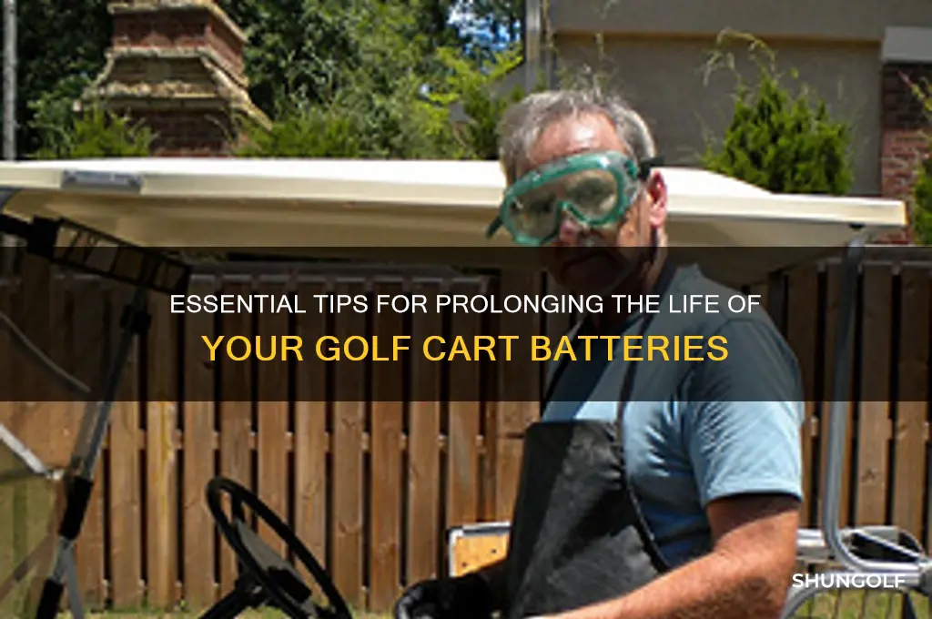 how to maintain golf cart batteries