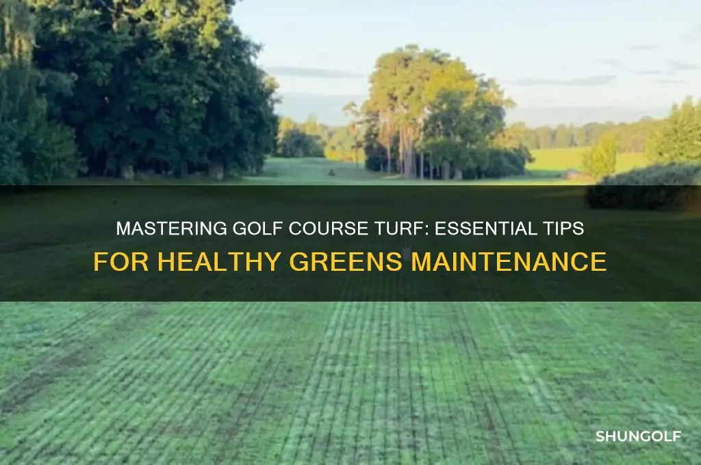 how to maintain golf course grass