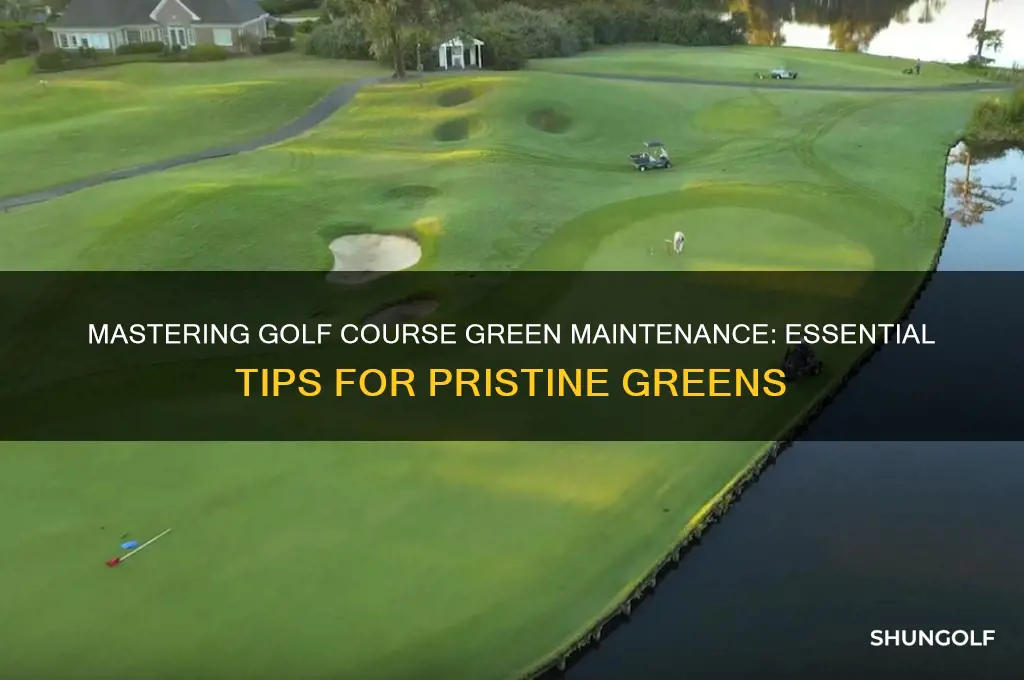 how to maintain golf course greens