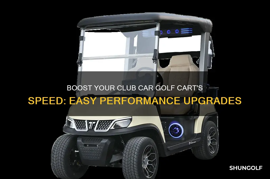 how to make a club car golf cart faster