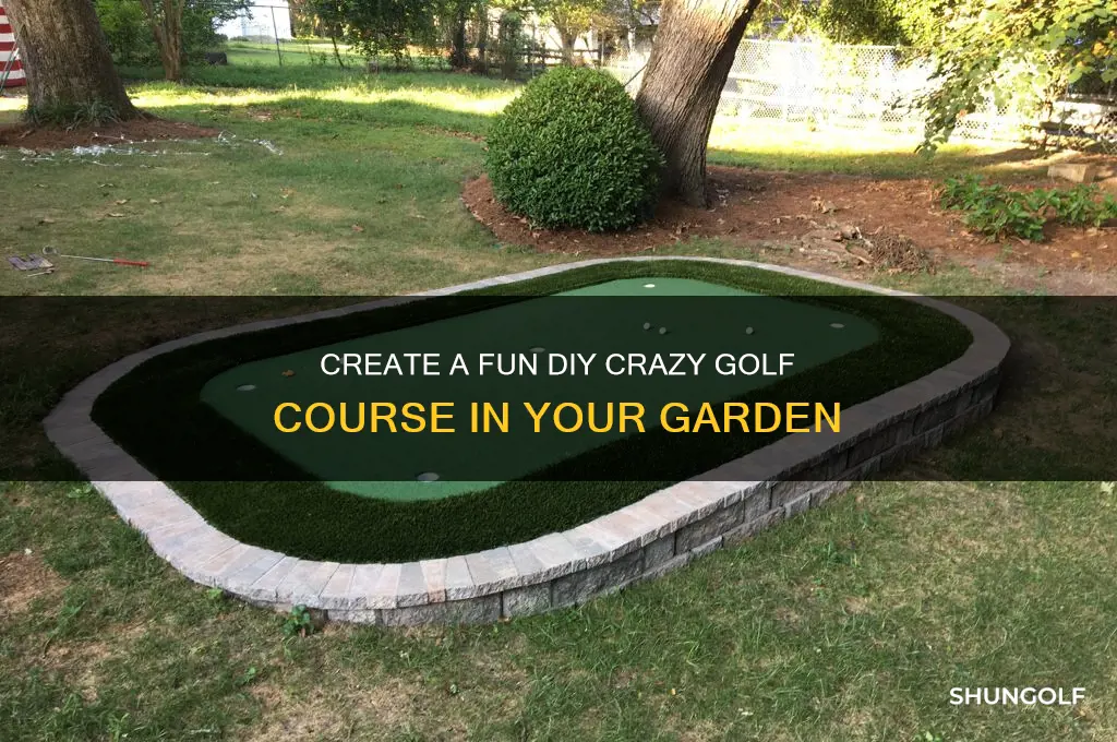 how to make a crazy golf course in your garden