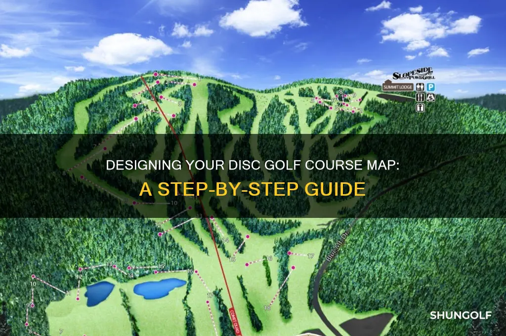 how to make a disc golf course map