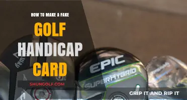 Crafting a Fake Golf Handicap Card: A Step-by-Step Guide