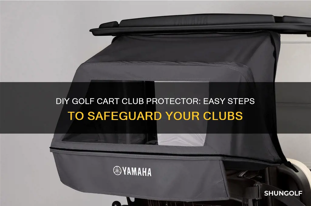 how to make a golf cart club protector