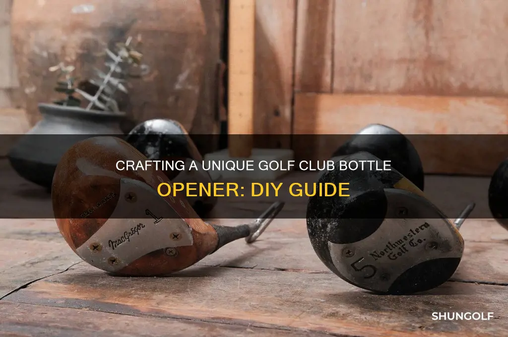 how to make a golf club bottle opener