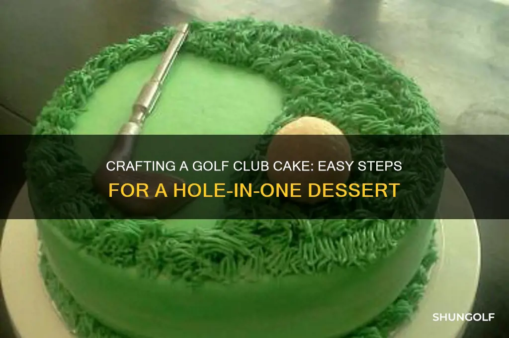 how to make a golf club cake