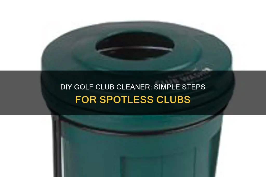 how to make a golf club cleaner