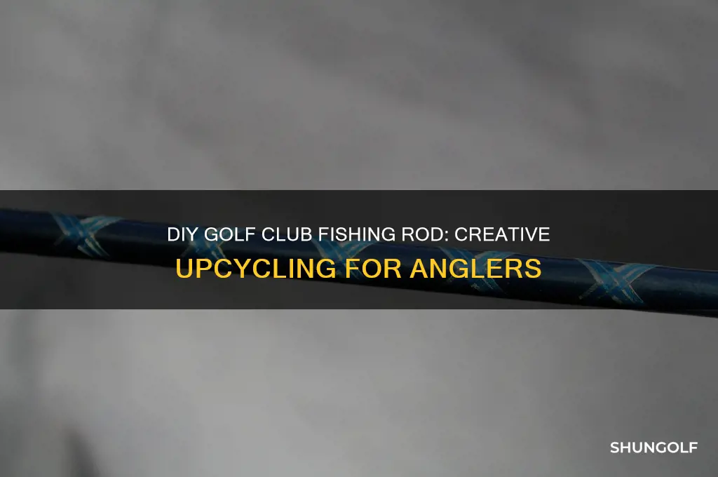 how to make a golf club fishing rod