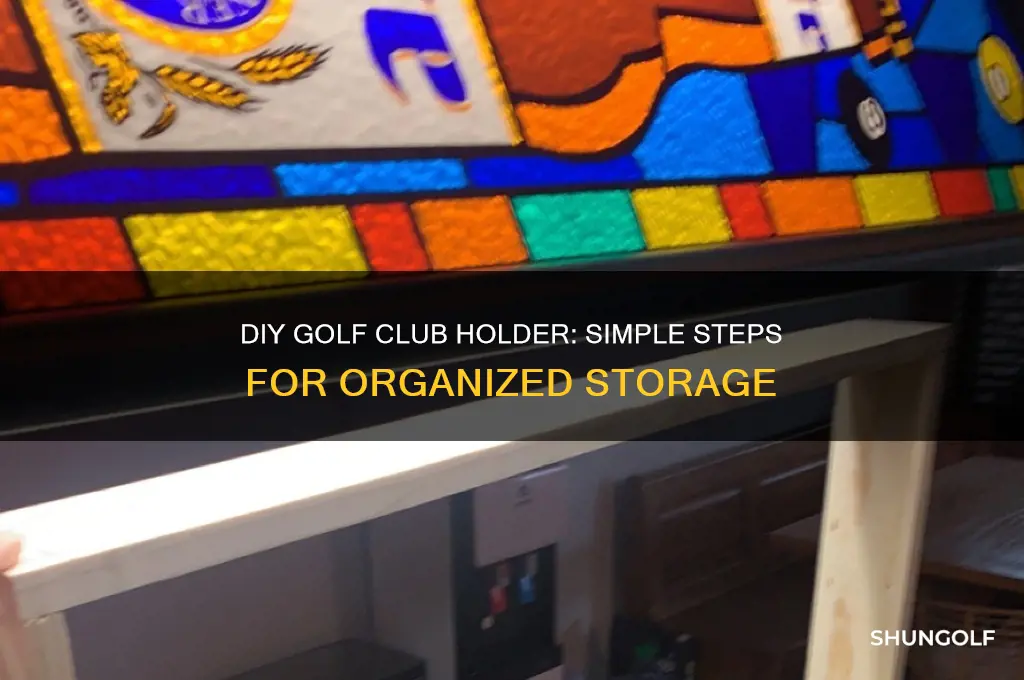 how to make a golf club holder