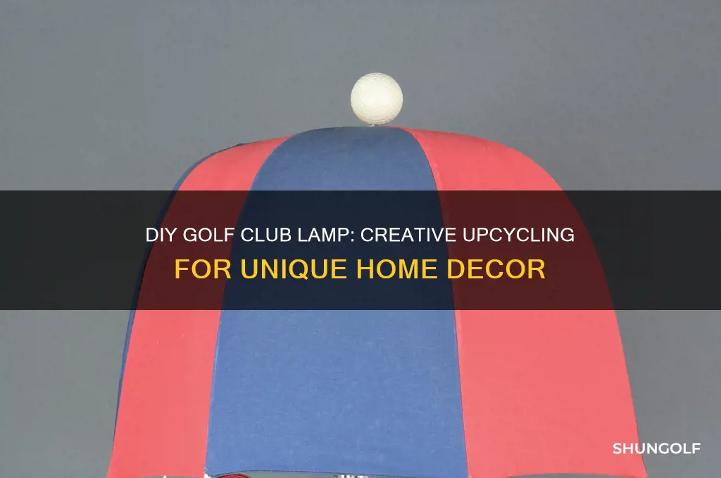 how to make a golf club lamp