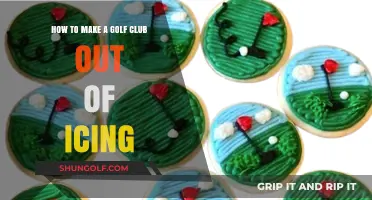 Crafting Sweet Swings: DIY Golf Club Made from Icing