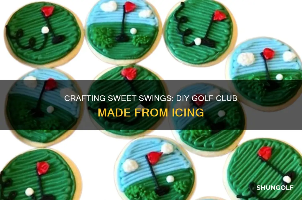 how to make a golf club out of icing