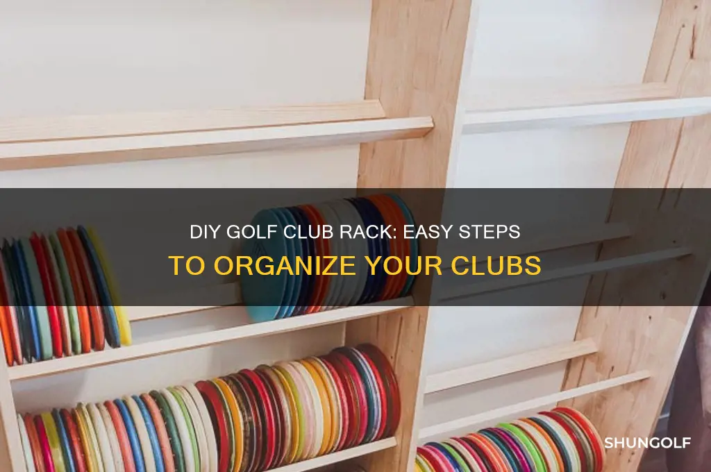 how to make a golf club rack