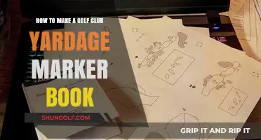 Crafting Your Custom Golf Club Yardage Marker Book: A DIY Guide