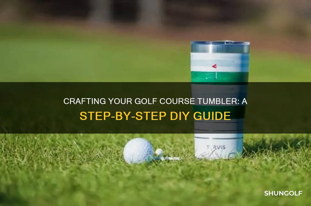how to make a golf course tumbler