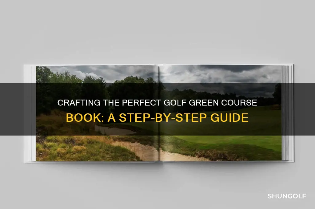 how to make a golf green course book