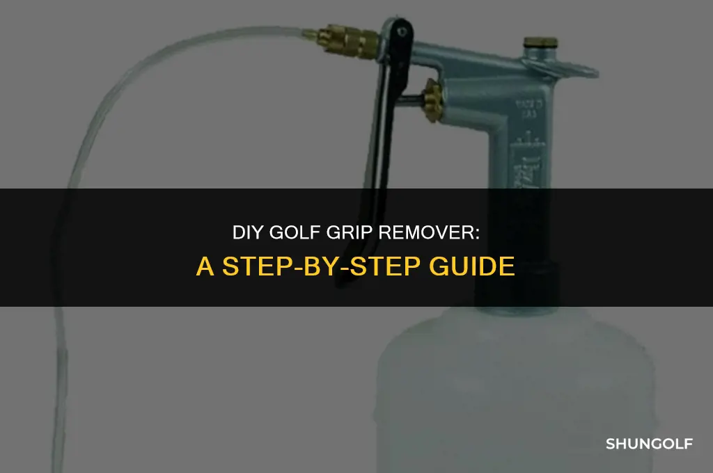 how to make a golf grip remover